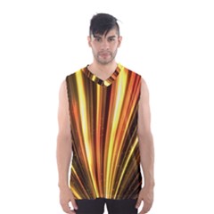 Energy Flash Futuristic Glitter Men s Basketball Tank Top