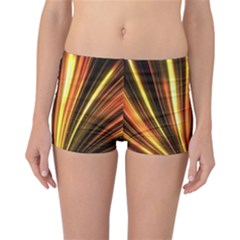 Energy Flash Futuristic Glitter Reversible Boyleg Bikini Bottoms by Dutashop