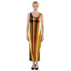 Energy Flash Futuristic Glitter Fitted Maxi Dress