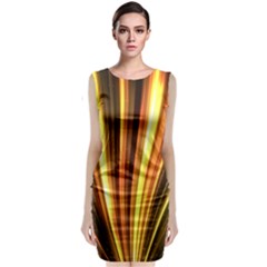 Energy Flash Futuristic Glitter Classic Sleeveless Midi Dress by Dutashop