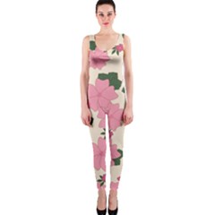 Floral Vintage Flowers One Piece Catsuit