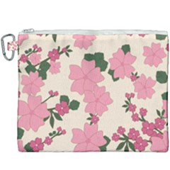 Floral Vintage Flowers Canvas Cosmetic Bag (xxxl)