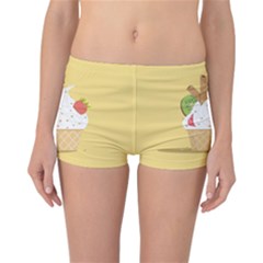 Ice Cream Dessert Summer Reversible Boyleg Bikini Bottoms