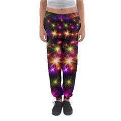 Star Colorful Christmas Abstract Women s Jogger Sweatpants