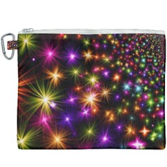 Star Colorful Christmas Abstract Canvas Cosmetic Bag (xxxl)