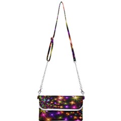 Star Colorful Christmas Abstract Mini Crossbody Handbag by Dutashop