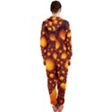 Bubbles Abstract Art Gold Golden Hooded Jumpsuit (Ladies)  View2