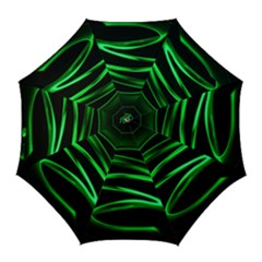 Green Light Painting Zig-zag Golf Umbrellas