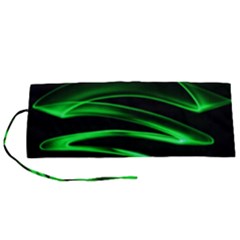 Green Light Painting Zig-zag Roll Up Canvas Pencil Holder (s)