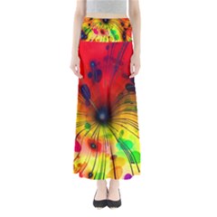Illustrations Structure Lines Full Length Maxi Skirt
