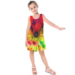 Illustrations Structure Lines Kids  Sleeveless Dress