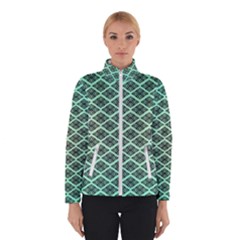 Pattern Texture Geometric Pattern Green Winter Jacket