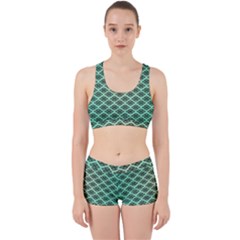 Pattern Texture Geometric Pattern Green Work It Out Gym Set by Dutashop