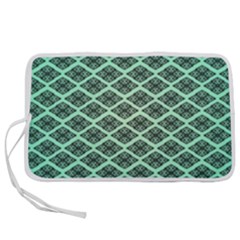 Pattern Texture Geometric Pattern Green Pen Storage Case (m) by Dutashop