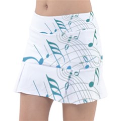 Music Notes Classic Tennis Skirt