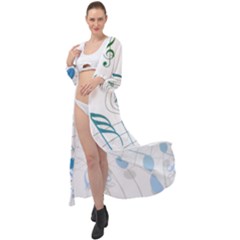 Music Notes Maxi Chiffon Beach Wrap