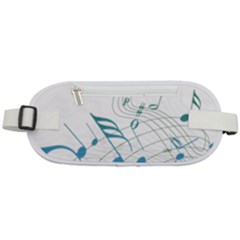 Music Notes Rounded Waist Pouch by Dutashop