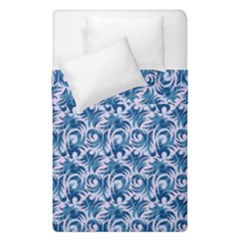 Blue Pattern Scrapbook Duvet Cover Double Side (single Size)