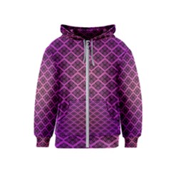 Pattern Texture Geometric Patterns Purple Kids  Zipper Hoodie