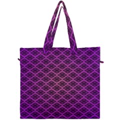 Pattern Texture Geometric Patterns Purple Canvas Travel Bag by Dutashop