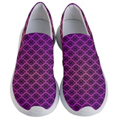 Pattern Texture Geometric Patterns Purple Women s Lightweight Slip Ons by Dutashop