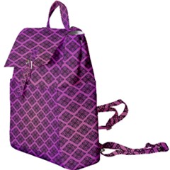 Pattern Texture Geometric Patterns Purple Buckle Everyday Backpack by Dutashop