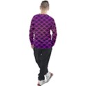 Pattern Texture Geometric Patterns Purple Men s Long Sleeve Raglan Tee View2