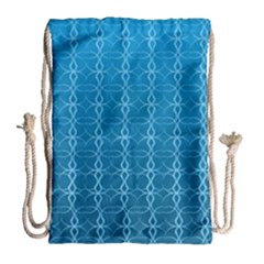 Background Texture Pattern Blue Drawstring Bag (large)