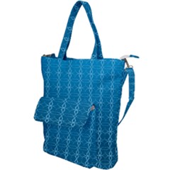 Background Texture Pattern Blue Shoulder Tote Bag