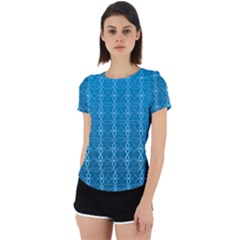 Background Texture Pattern Blue Back Cut Out Sport Tee