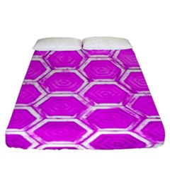 Hexagon Windows  Fitted Sheet (king Size)