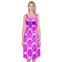 Hexagon Windows  Midi Sleeveless Dress