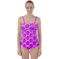 Hexagon Windows  Twist Front Tankini Set by essentialimage365