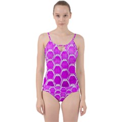 Hexagon Windows  Cut Out Top Tankini Set