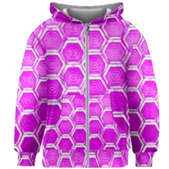 Hexagon Windows  Kids  Zipper Hoodie Without Drawstring by essentialimage365