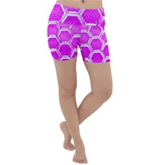 Hexagon Windows  Lightweight Velour Yoga Shorts by essentialimage365