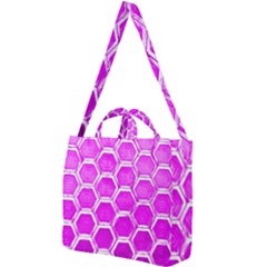 Hexagon Windows  Square Shoulder Tote Bag by essentialimage365