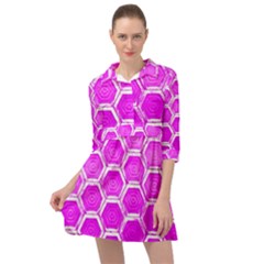 Hexagon Windows  Mini Skater Shirt Dress