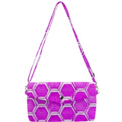 Hexagon Windows  Removable Strap Clutch Bag by essentialimage365