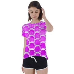 Hexagon Windows  Short Sleeve Foldover Tee