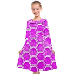 Hexagon Windows  Kids  Midi Sailor Dress by essentialimage365
