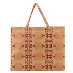 Background Wallpaper Brown Zipper Large Tote Bag