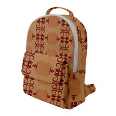 Background Wallpaper Brown Flap Pocket Backpack (large)