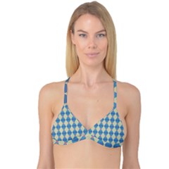 Pattern Texture Chevron Reversible Tri Bikini Top