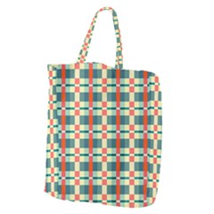 Texture Plaid Giant Grocery Tote by Dutashop
