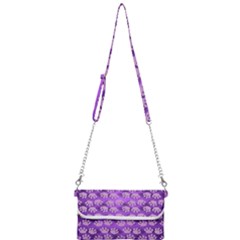 Pattern Texture Feet Dog Purple Mini Crossbody Handbag by Dutashop