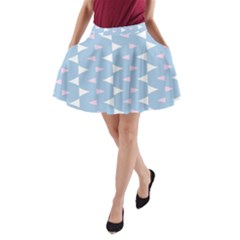 Pattern 3d A-line Pocket Skirt