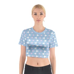 Pattern 3d Cotton Crop Top