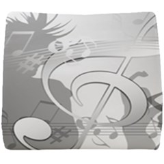 Dance Music Treble Clef Sound Girl Seat Cushion by Dutashop
