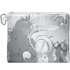 Dance Music Treble Clef Sound Girl Canvas Cosmetic Bag (xxxl) by Dutashop